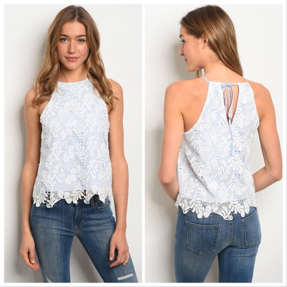 Bonnie Blue Lace Top - Picture 5 of 8